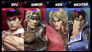 Super Smash Bros Ultimate Amiibo Fights &ndash; Request #12061 Simon & Ryu vs Richter & Ken