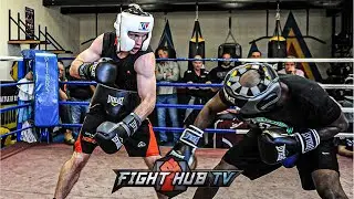 LEAKED Footage: Terence Crawford DROPPED in Sparring Ahead of Canelo Fight!