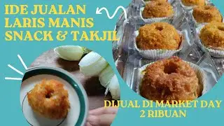 IDE JUALAN LARIS MANIS SNACK MARKET DAY. DIJUAL 2 RIBUAN. DONAT MIE BISA UNTUK TAKJIL. #Caramembuat