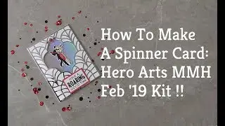 How To Make A Mirror Image & Spinner Card:  Hero Arts MMH Feb '19 Kit