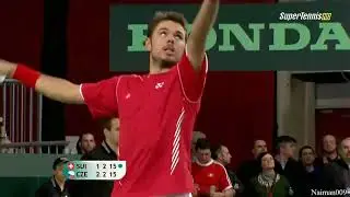 Tomas Berdych/Lukas Rosol vs Stan Wawrinka/Marco Chiudinelli 2013 Copa Davis Highlights
