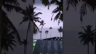 varkala beach view when it's raining! #rainsounds #rain#thunder#relaxing #relaxingsounds#sleepsounds