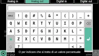 Gefran 3850T - Analog output configuration - SUB ITA