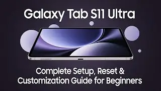 Galaxy Tab S11 Ultra &ndash; Complete Setup, Reset, and Customization Guide for Beginners