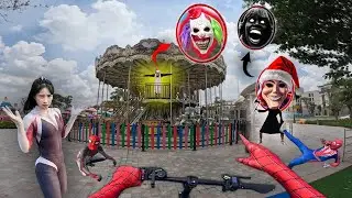 7 SPIDERMAN Vs SMILING WOMAN REAL LIFE ESCAPE 34.0 (Horror Parkour Pov Short) | Epic POV