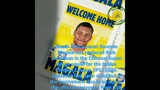South Africa pacer Sisanda Magala has replaced Kyle Jamieson in the CSK #csk #msdhoni #msdfanclub