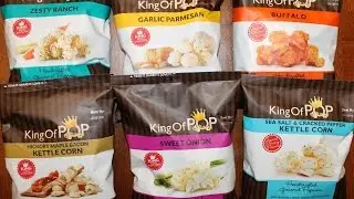 King of Pop: Ranch, Garlic Parmesan, Buffalo, Maple Bacon, Sweet Onion and Sea Salt & Pepper
