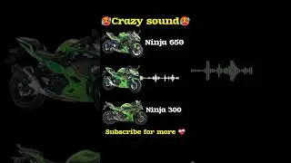 Kawasaki ninja 650 vs ninja 400  vs 300 exhaust sound 😱🤯#kawasakininja #ninja650 #ninja400#ninja300