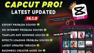 CapCut Pro Latest Update 14.1.0 |AllProblem Solved |Export & No InternetConnection Problem Fixed
