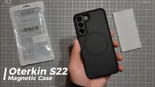 Oterkin Magnetic Case for Samsung Galaxy S22 Matte Black Overview