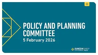 Policy and Planning Committee - 5 February 2026