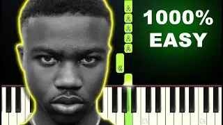 Roddy Ricch - The Box - (1000%  EASY Piano Tutorial)