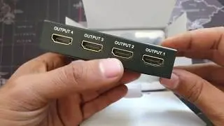 Splitter Hdmi NIERBO Conectar Hasta 4 Monitores o Pantallas a Una Computadora