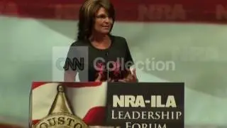 NRA CONVENTION:SARAH PALIN WALK UP