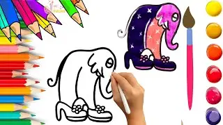 How To Draw cute Lirili Larila Drawing, Painting & Coloring For Kids and Toddlers_🌈🎨