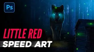 Red Riding Hood Fantasy Art in Photoshop | Photoshop Manipulation Speed Art