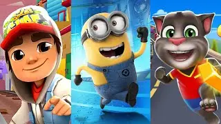 Minion Rush New Update 2020 VS Subway Surfers VS Talking Tom Gold Run Gameplay