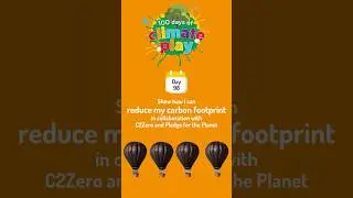 Climate play 98: Reduce my carbon footprint in collaboration with C2Zero & Pledge for the Planet