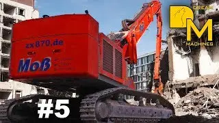 HITACHI ZAXIS 870 XXL + LIEBHERR R 954C LONGFRONT BAGGER ABBRUCH DEUTSCHLANDHAUS HAMBURG #5