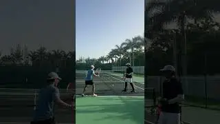 I get too close on my forehand #tennis