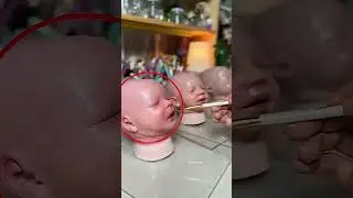 You won&rsquo;t believe this child isn&rsquo;t real ~ mini wood toy  woodworking art #shorts #shortvideo #facts