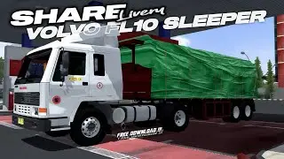 Share livery&PPL || mod buss truck volvo FL10 sleeper cab trailer 20ft PT. Siba Surya