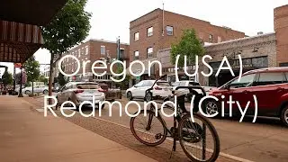 downtown Redmond city in Oregon (USA)