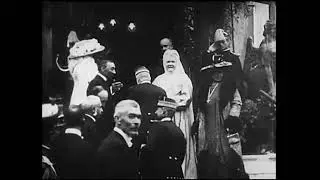 Regele Carol I și regina Elisabeta la jubileul de 50 de ani al Universității din Iași, 1911