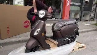 unboxing SYM FIDLE 50cc scooter