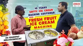 10-Year Softy Customer Tries Fresh Fruit Ice Cream Machine! 🍓🍦 | Live Demo & Review