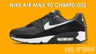 Чоловічі кросівки Nike Air Max 90 Dark Smoke Grey/Black/White Cn8490-002