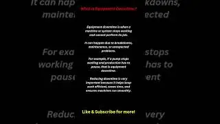 What is Equipment Downtime? | Explained for Engineers & Technicians