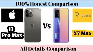 Apple iPhone 13 Pro Max Vs Realme X7 MAX all Specification Compare Video | Sunil Rout