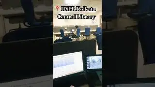 IISER Kolkata Central library || library tour 2025#trending #viral #library #iiserkolkata #trend