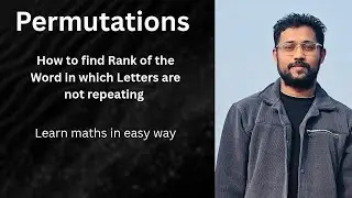 Permutation nd combination (Rank of word) 