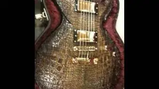 DBZ Guitars: USA Croc Skin Bolero pt 2 (iPhone video)