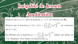 Inégalité de Jensen : application
