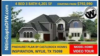 Pinehurst Plan By CastleRock Homes in Inspiration in Wylie, TX | New Home Construction Video Tour