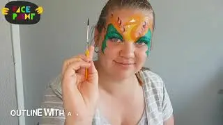 Pok&eacute;mon Charizard Dragon Facepainting Tutorial by Linn&eacute;a &Ouml;nnerby Novak.