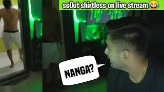 sc0ut shirtless on Mavi's livestream😂 | Funny moment