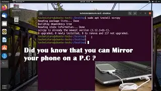 Mirror your android phone on ubuntu