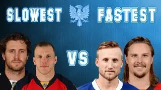 The Fastest NHL Players vs The Slowest NHL Players. NHL 16