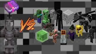 Thorns 3 VS All Mobs in Minecraft |How much powerful is Thorns 3|Minecraft Thorns Enchantment book |