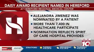 DAISY award recipient named at Hereford Regional Medical Center