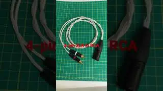 4-Pin XLR male to RCA Male Audio Cable Adapter