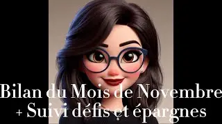 Bilan du mois de Novembre + remplissage de la S1 + Suivi des défis et épargnes 💪 