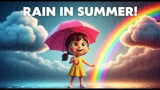 🌧️ Rain In Summer | Kids Story | 3D Pixar Monsoon Story #RainInSummer #kidsstory
