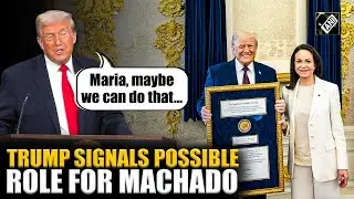 Trump says US in talks with Venezuela opposition leader Machado about possible role