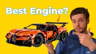 LEGO Technic 42222 Bugatti Chiron Pur Sport Hypercar Review | Best Engine Design?