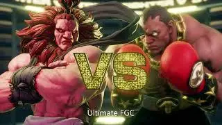 Akuma vs Balrog | Level 8 CPU | Street Fighter V